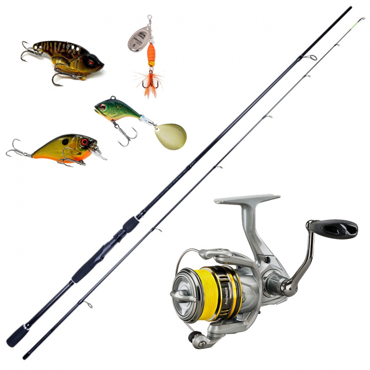 Svartzonker Black Series Jiggar.nu Edition Okuma Avenger med Betespaket Combo i gruppen Spön och Rullar / Fiskeset / Haspelset Abborre och Gös hos Jiggar Sverige AB (SZJOKUMABETESPAKET-s)