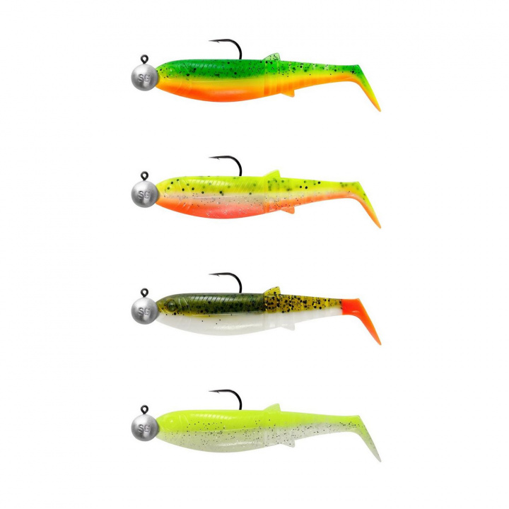 Cannibal Shad 10cm Ready to Fish i gruppen Fiskedrag / Betesbundles / Betespaket Abborre hos Jiggar Sverige AB (SVS77183-r)
