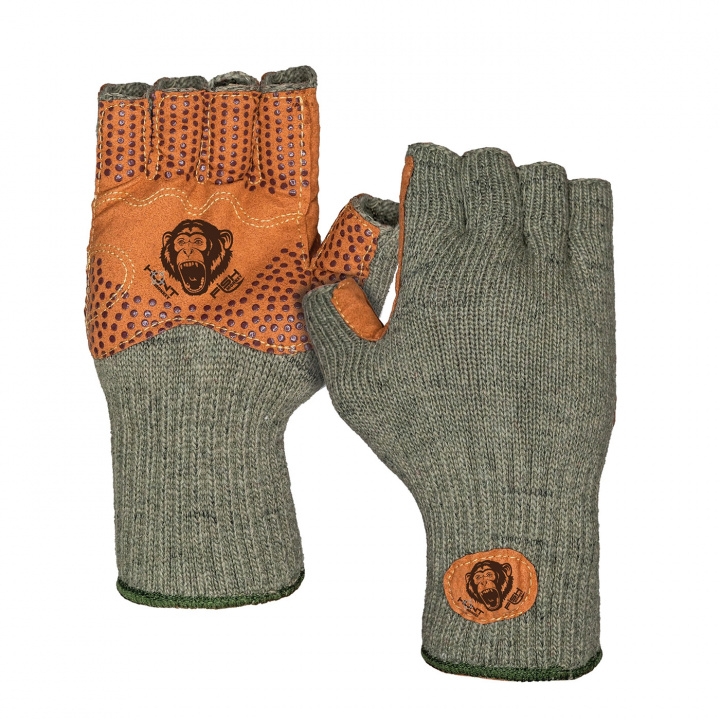 Fish Monkey Wooly Gloves Olive i gruppen Kläder / Handskar hos Jiggar Sverige AB (HM713-SM-r)