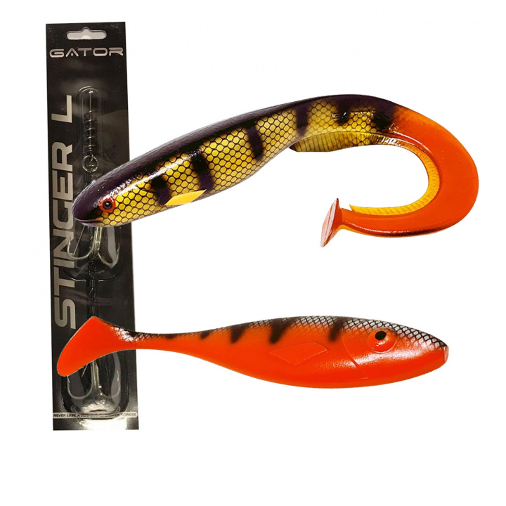 Gator Gum 27cm + Catfish 35cm Bundle i gruppen Fiskedrag / Betesbundles / Betespaket Gädda hos Jiggar Sverige AB (38-665-s)