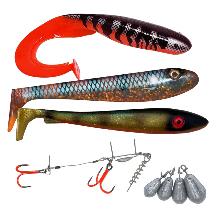 Giant Pike XL Bundle i gruppen Fiskedrag / Betesbundles / Betespaket Gädda hos Jiggar Sverige AB (BOB-Jiggar-0265-s)