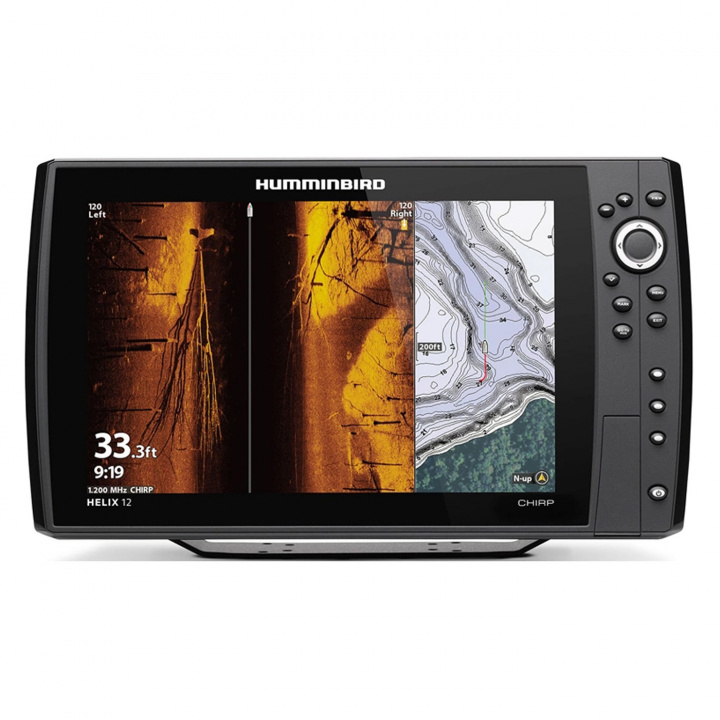 Humminbird Helix 12 G4N Chirp MSI+ GPS inkl. Givare i gruppen Båt & Marinelektronik / Ekolod och plotter hos Jiggar Sverige AB (H411450-1M)