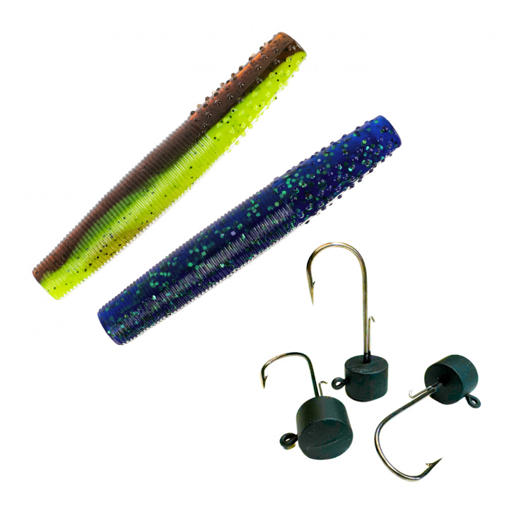 J-Worm 8cm Armada Ned Jig Head Bundle i gruppen Fiskedrag / Betespaket hos Jiggar Sverige AB (JRSJNW8-5-s)