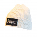 Jiggar Beechfield Beanie Patch Bone White