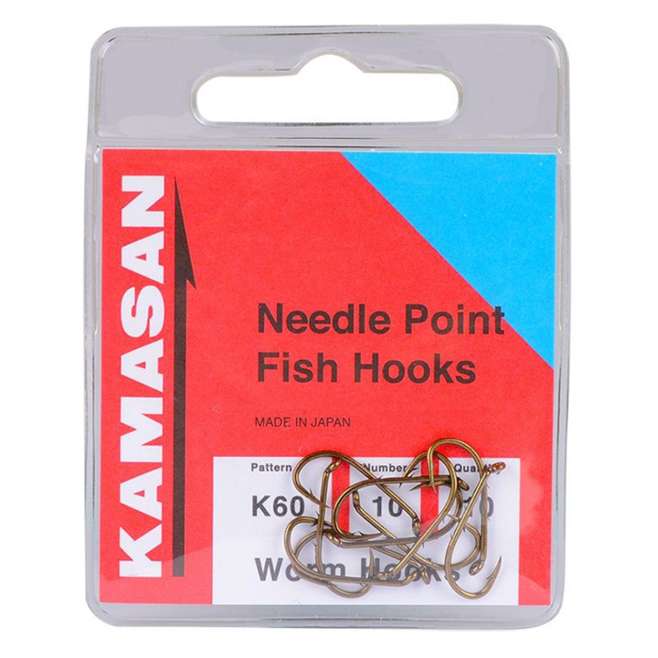 Kamasan K60 Worm Hook i gruppen Tillbehör / Krok & småplock / Enkelkrokar hos Jiggar Sverige AB (BK60-100-r)
