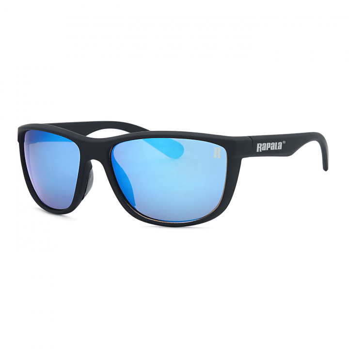 Rapala Wahoo Matte Black Blue Mirror i gruppen Kläder / Solglasögon / Övriga Solglasögon hos Jiggar Sverige AB (80-154888)