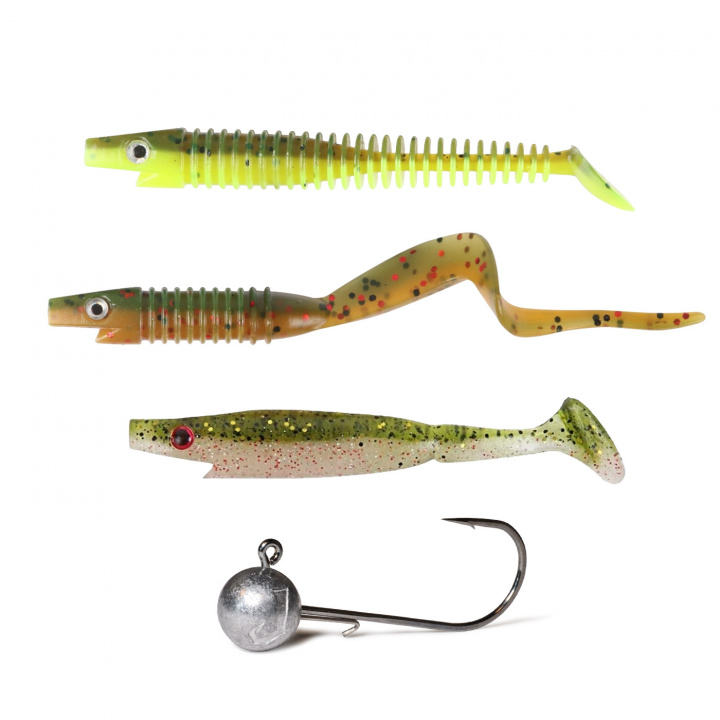 Strike Pro Pigster Piglet Bundle i gruppen Fiskedrag / Betesbundles / Betespaket Abborre hos Jiggar Sverige AB (13200-s)