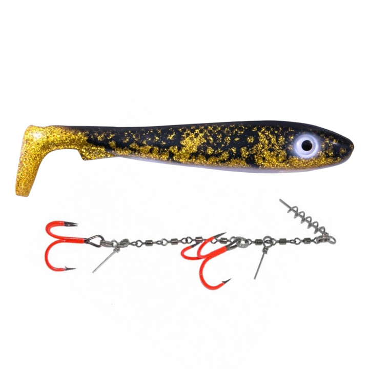 Svartzonker Big McRubber Stinger Bundle i gruppen Fiskedrag / Betesbundles / Betespaket Gädda hos Jiggar Sverige AB (100531SZ-s)