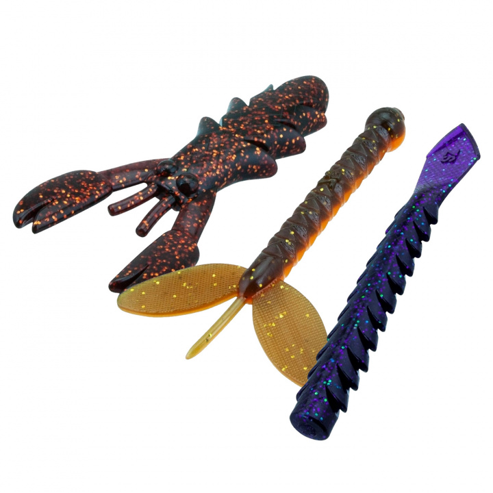 Svartzonker Ned & Creaturebaits 3-pack Mix i gruppen Fiskedrag / Kräftor, creaturebaits, Ned Maskar hos Jiggar Sverige AB (ZZ8)