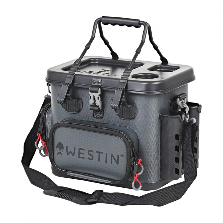 Westin W4 Safeguard Tackle Bag M Titanium Black i gruppen Tillbehör / Boxar & förvaring / Väskor hos Jiggar Sverige AB (A299-988-M)