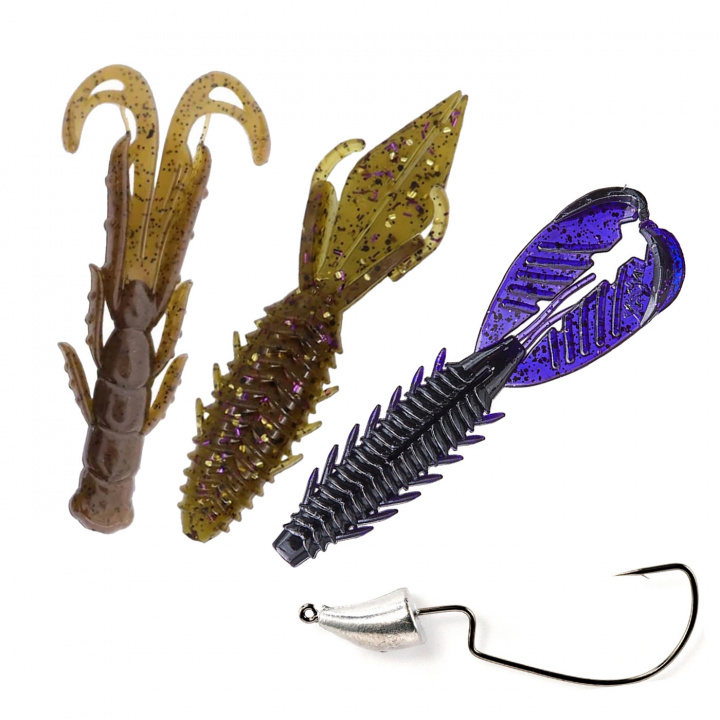 X Zone Ultra Finesse Perch Offset Bundle i gruppen Fiskedrag / Betesbundles / Betespaket Abborre hos Jiggar Sverige AB (XZ30977-S)