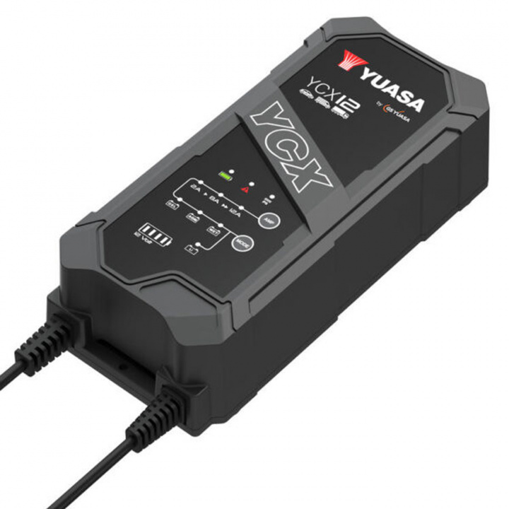 Yuasa YCX12 Smart Charger GEL/AGM/LITIUM 12V 2/8/12A i gruppen Båt & Marinelektronik / Tillbehör hos Jiggar Sverige AB (YCX12)